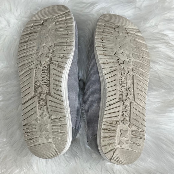 Hey Dude Wendy Corduroy Grey Lined Shoes - Picture 8 of 10